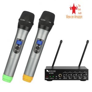 Fifine UHF Dual Channel best kids microphone