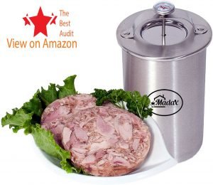 Ham stainless steel pressure cooker with thermometer